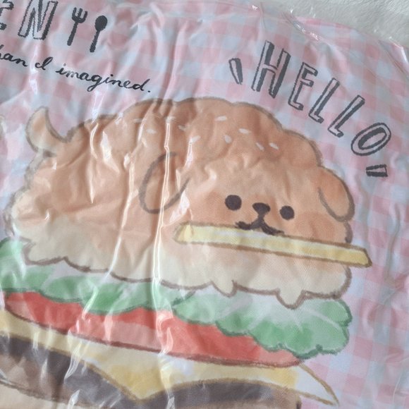 Yeast Ken - Toreba Exclusive - Gingham Check Big Cushion - Burger & Fries - Picture 2 of 3
